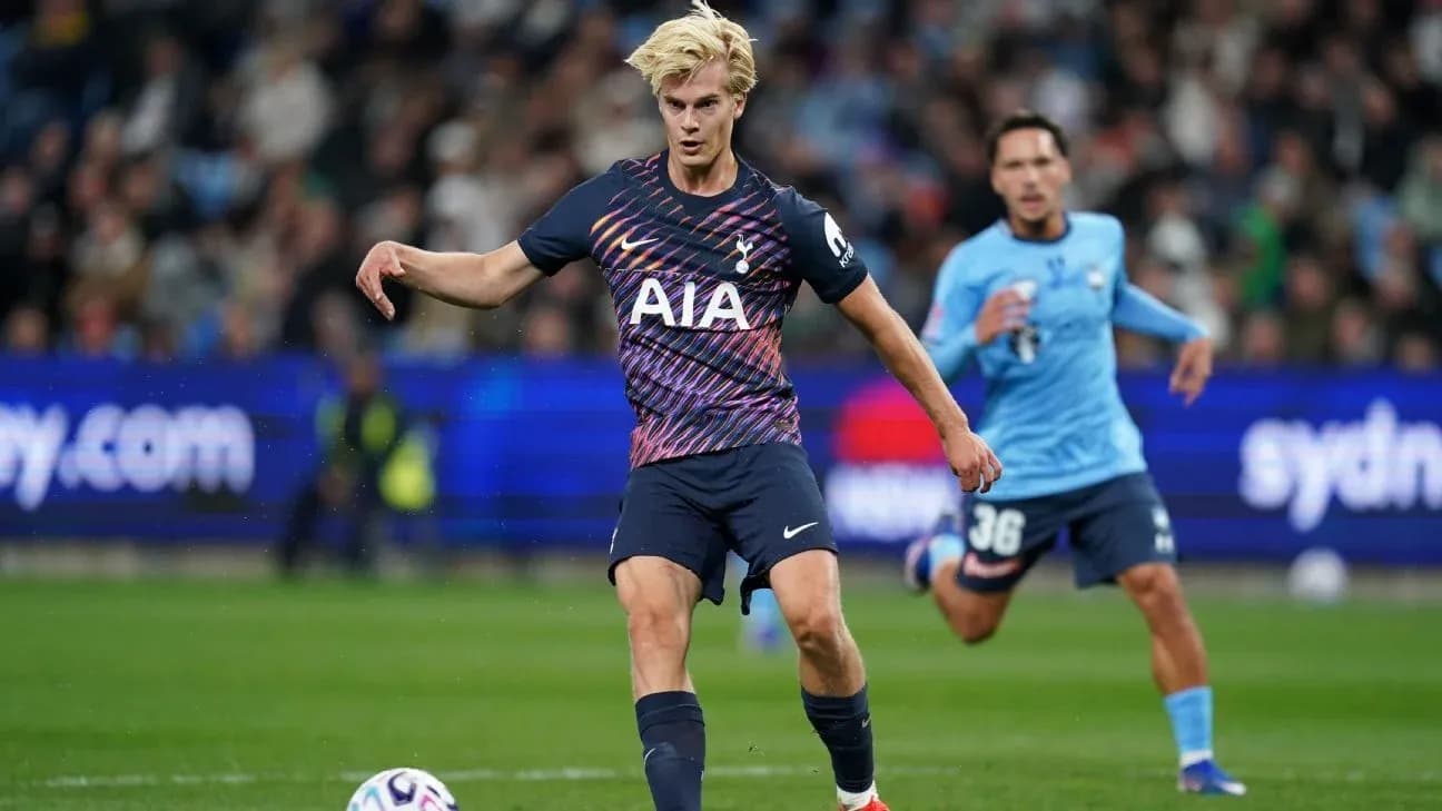 Player kicking the ball during a match