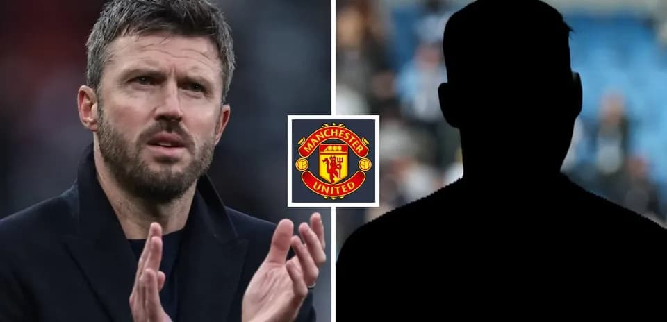 Manager applauding with Manchester United logo in background