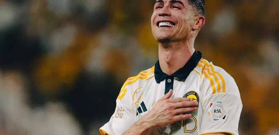 Player celebrating after a match with joyful expression