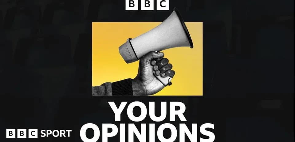 Hand holding a megaphone with yellow background