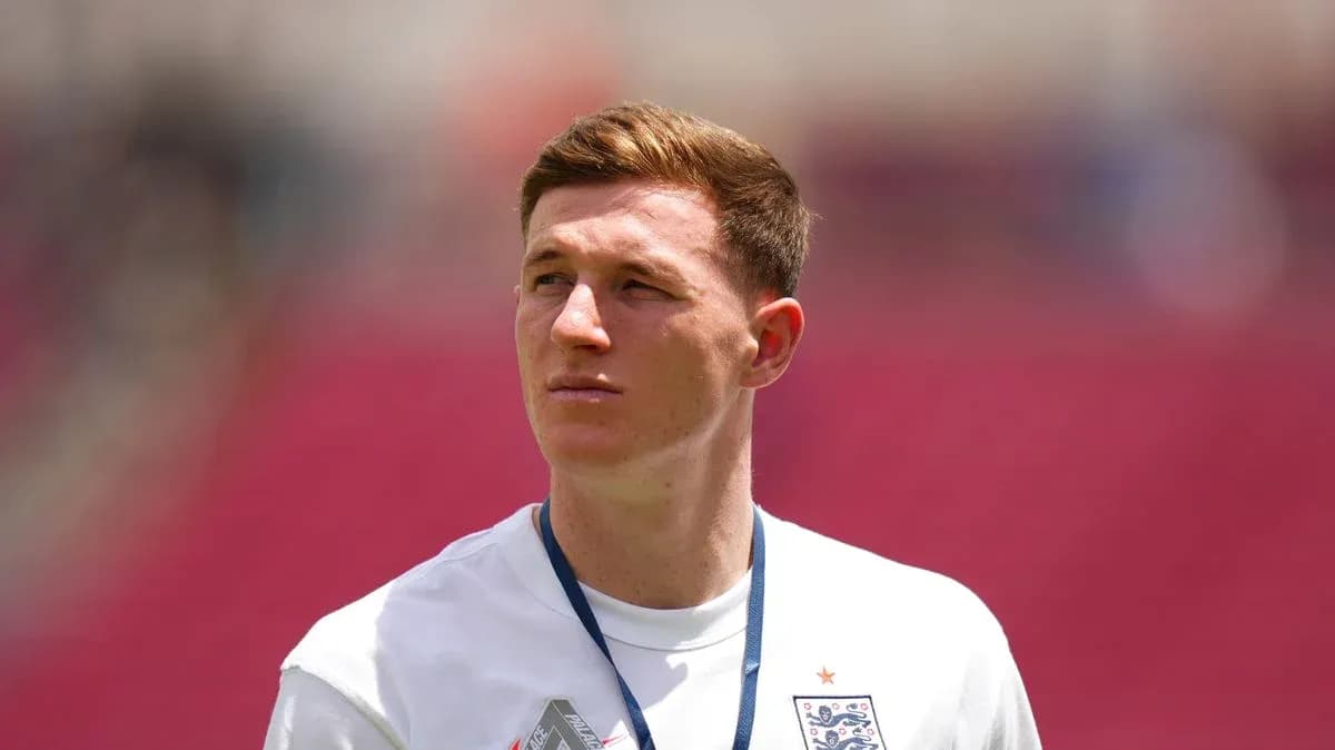 Player in England kit during warm-up before match