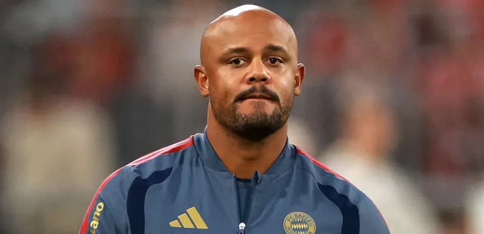 Player in Bayern Munich training kit looking serious
