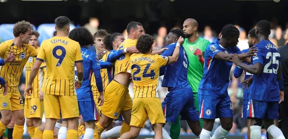 Players from both teams involved in on-field altercation
