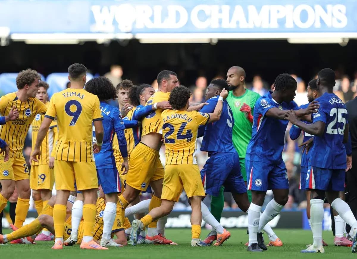 Players from both teams involved in on-field altercation