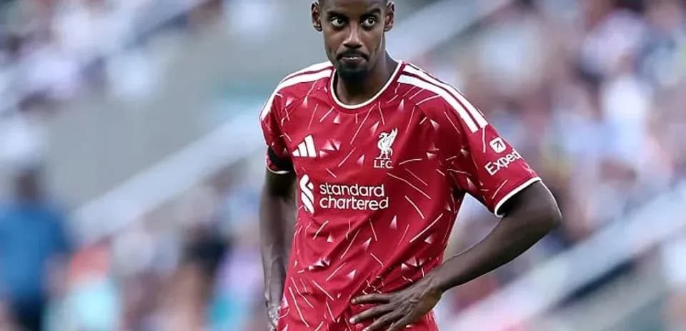 Player in Liverpool jersey during match