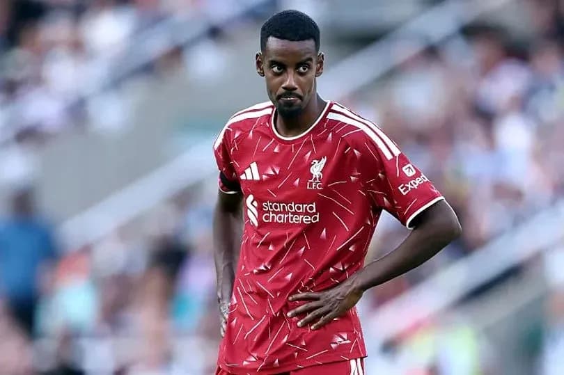 Player in Liverpool jersey during match