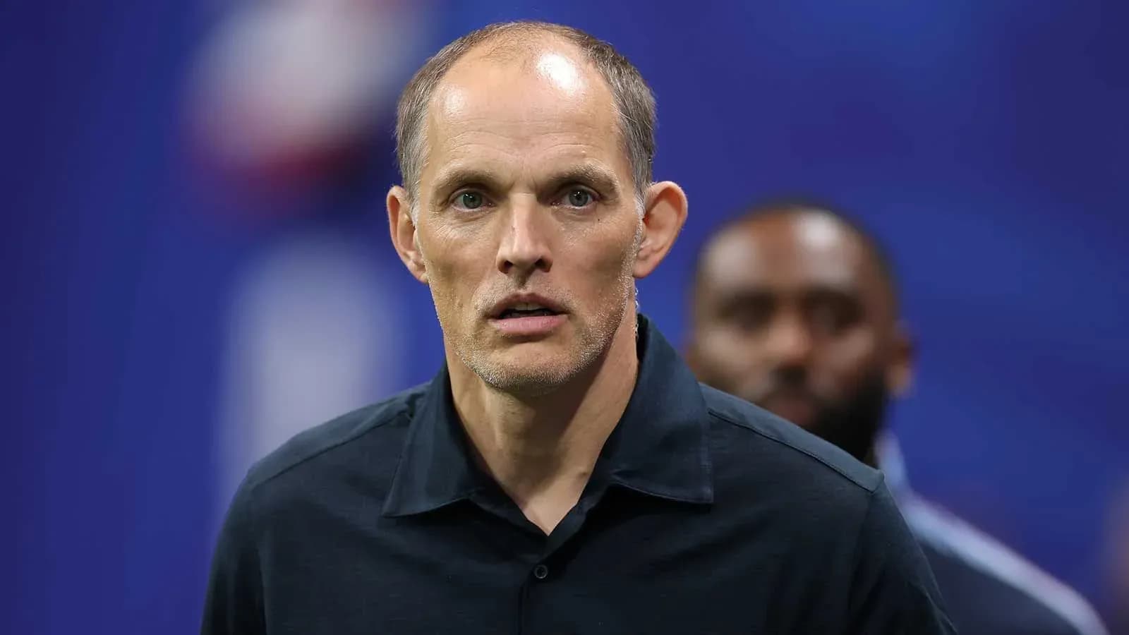 Coach looking on during a match event