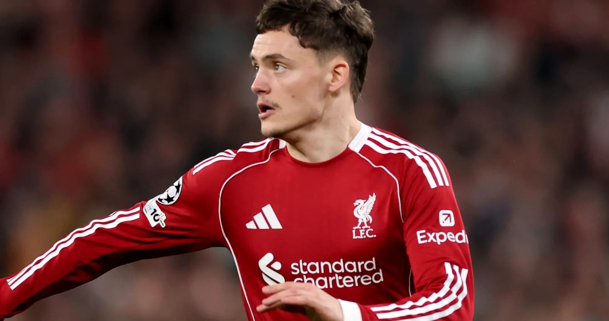 Player in Liverpool jersey during a match