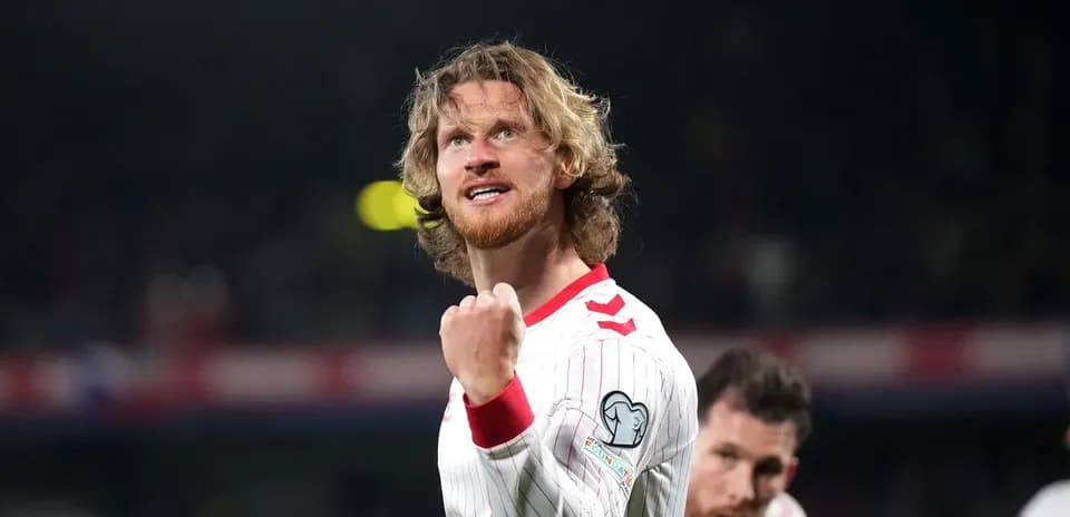Player celebrating during a football match