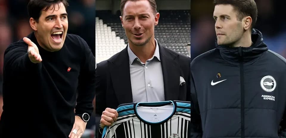 Three football managers during various events
