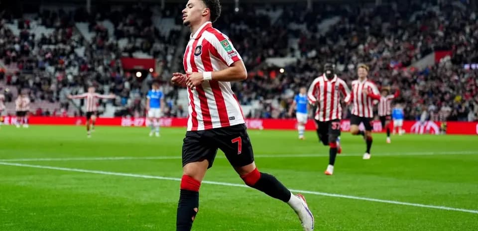 Player celebrating a goal during match at stadium