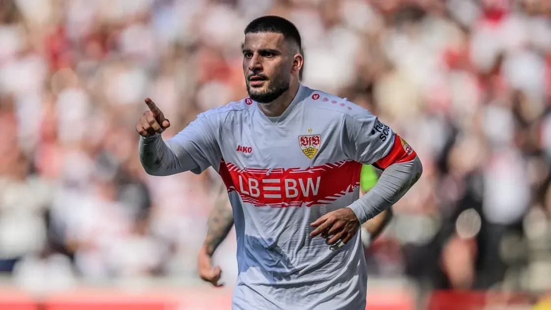 Player celebrating a goal on the field