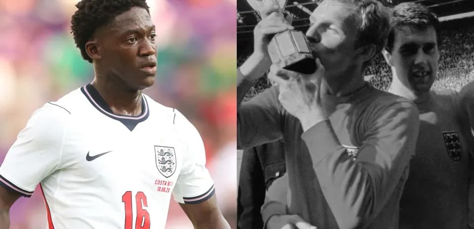 Current England player and historic World Cup celebration