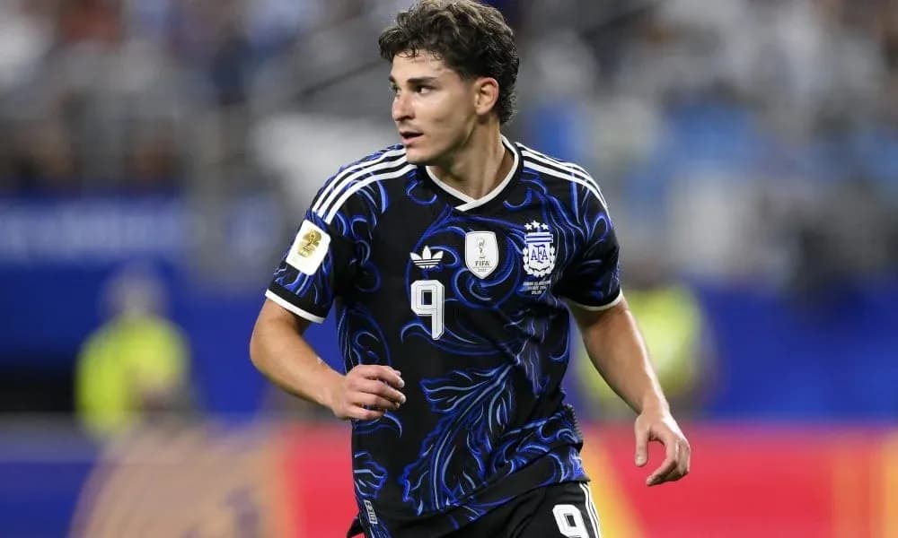 Player wearing Argentina jersey during a match