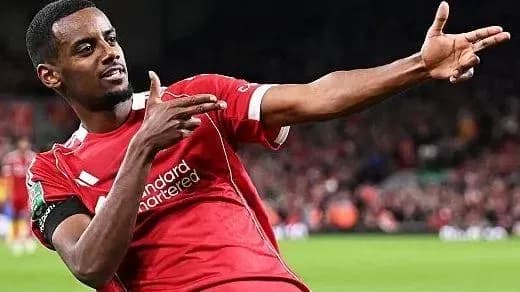 Player celebrating goal on the pitch