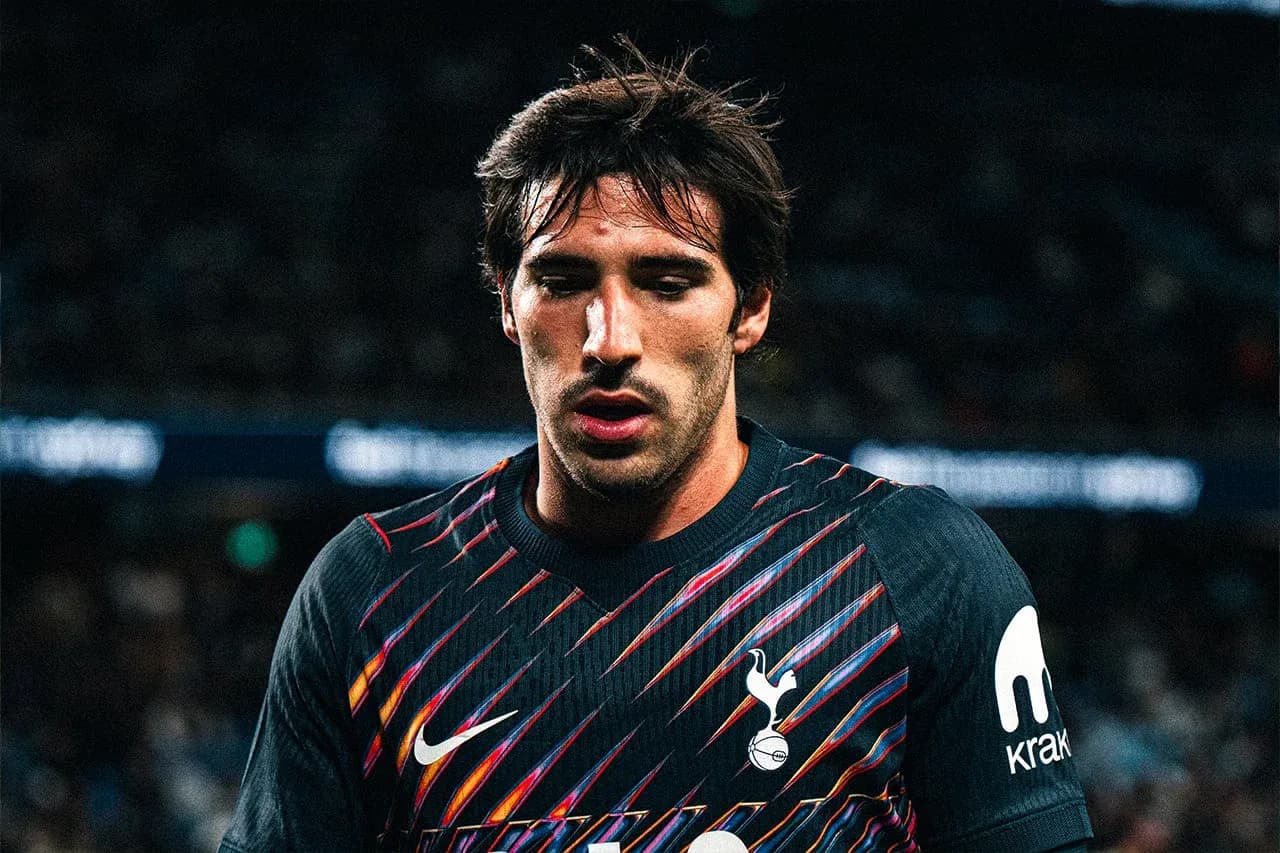 Player wearing Tottenham jersey during match