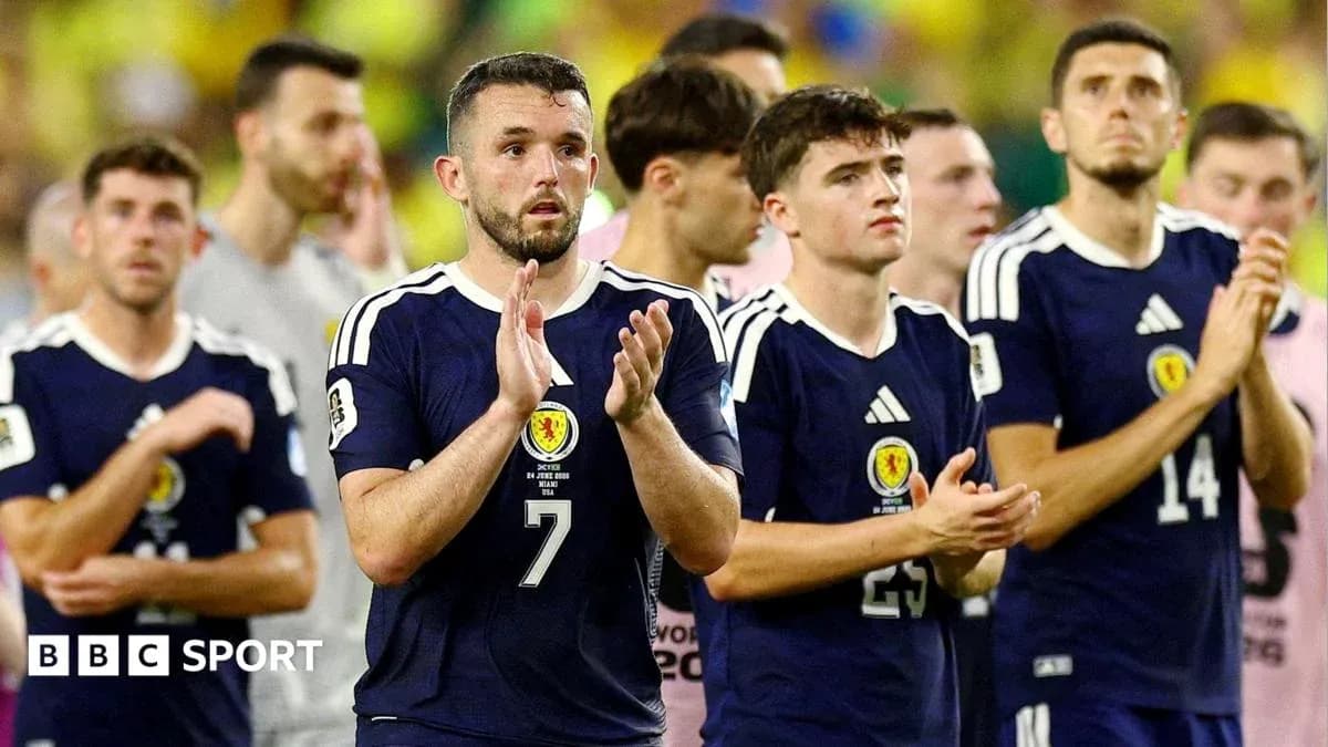 Scottish players applauding after a match