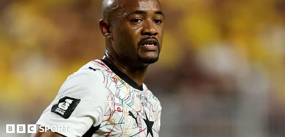 Ghana player during match with focused expression