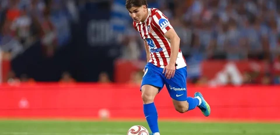 Player dribbling the ball during a match