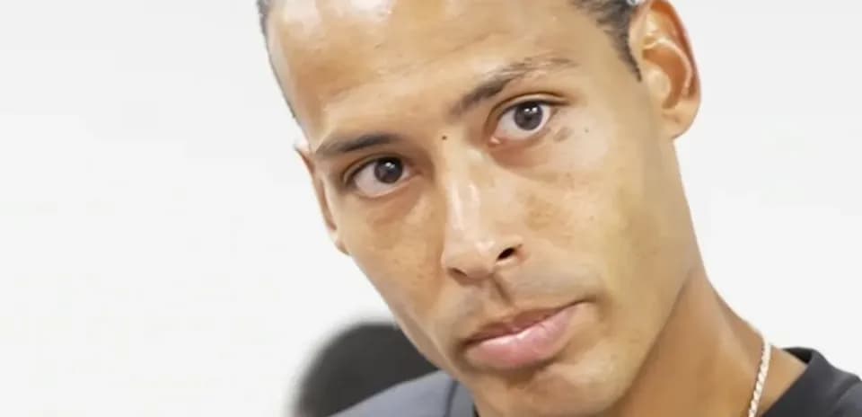 Close-up of player during press conference