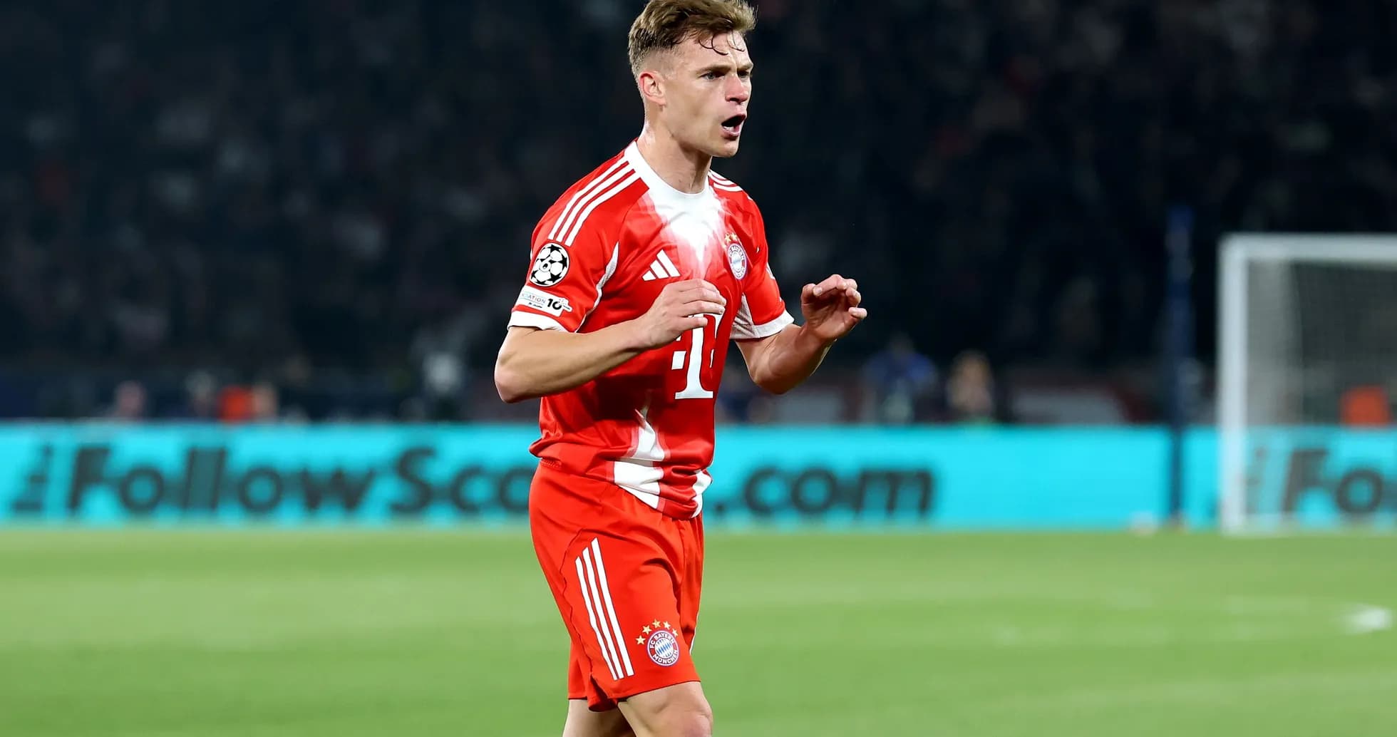 Bayern Munich player celebrating during match