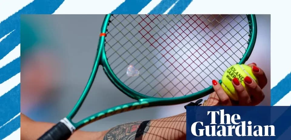 Player holding tennis racket and ball before serve