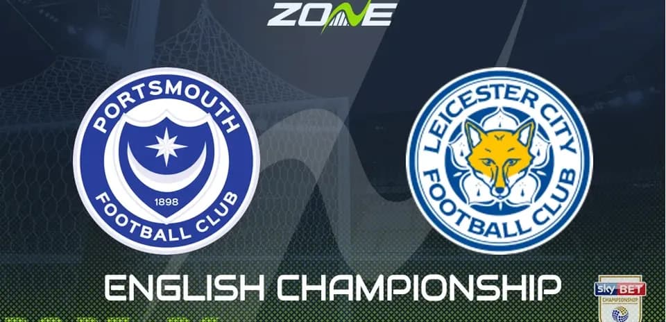 Portsmouth vs Leicester City match preview graphic