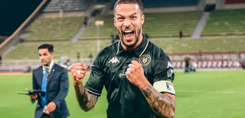 Al Kholood player celebrating victory on the field