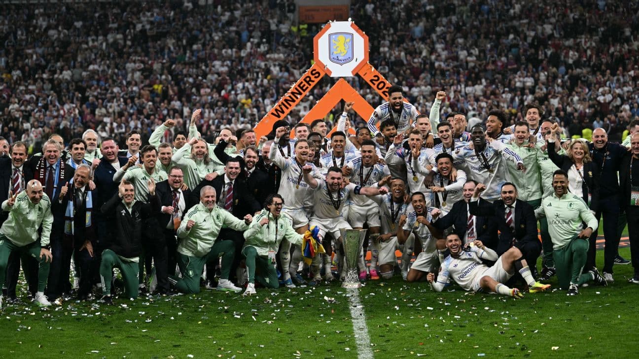 Team celebrating with trophy after winning the match