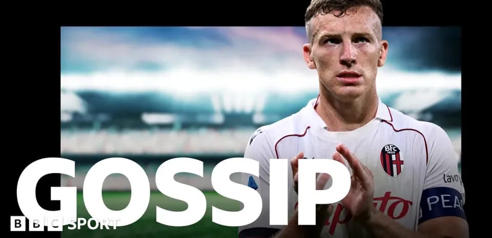 Player in Bologna FC jersey with stadium background