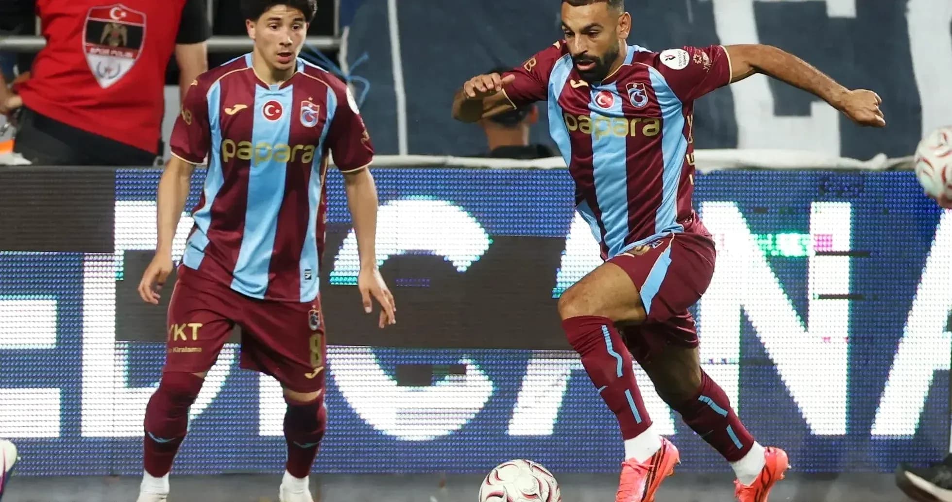 Trabzonspor players during UEFA Europa League match