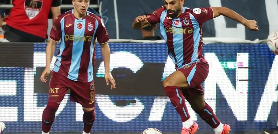 Trabzonspor players during UEFA Europa League match