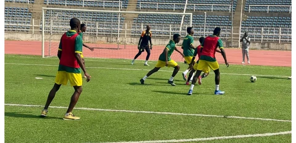 Kano Pillars players training on the pitch