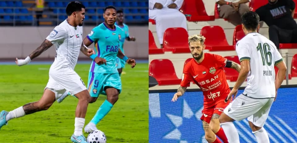 Players competing in Ittihad Kalba U23 match