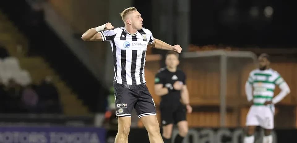 Player celebrating a goal during match