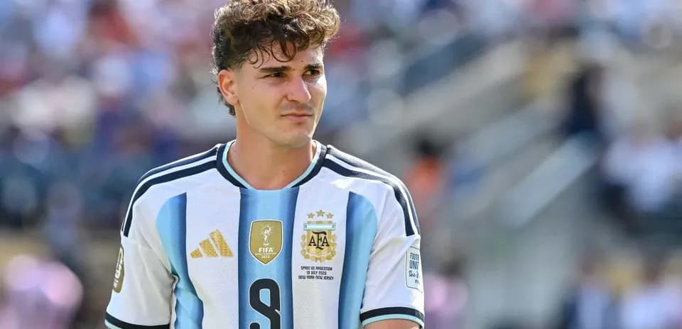 Player wearing Argentina jersey during a match