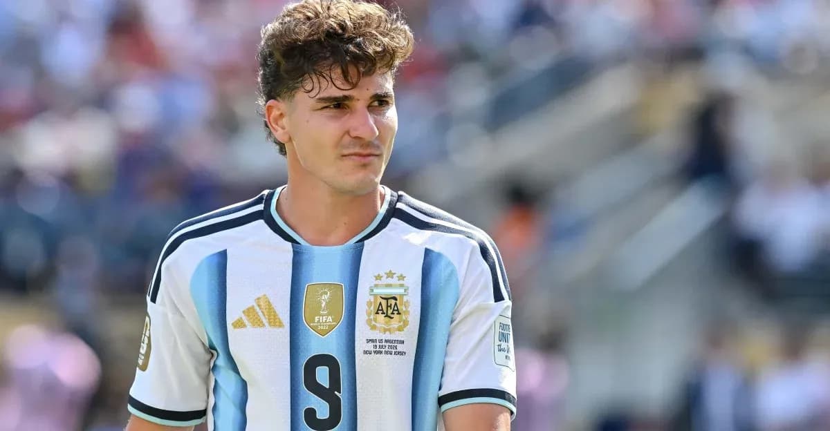 Player wearing Argentina jersey during a match