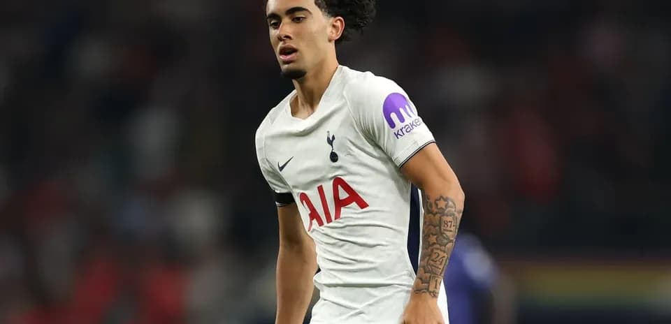 Player wearing Tottenham kit during a match
