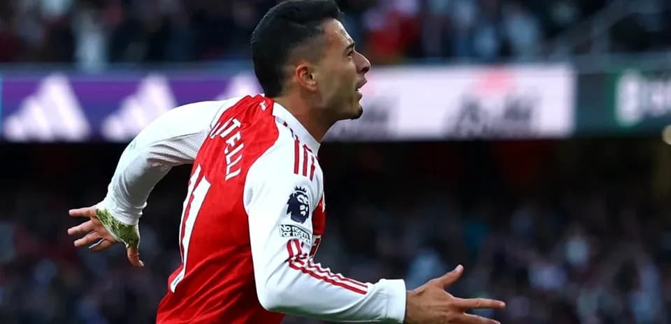 Player celebrating goal during Manchester City match