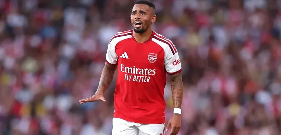 Player in Arsenal kit during a match
