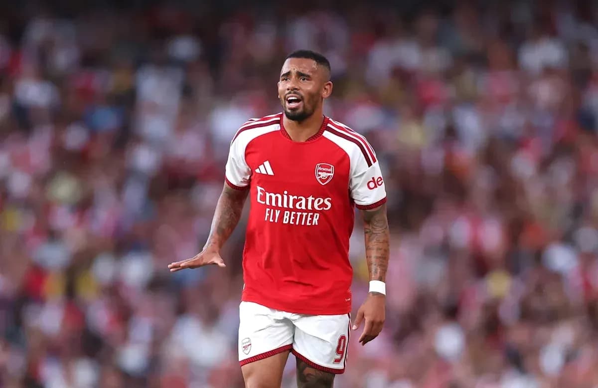 Player in Arsenal kit during a match
