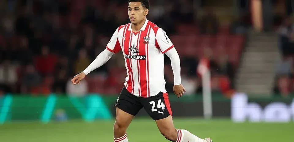 Player in Southampton kit during a match