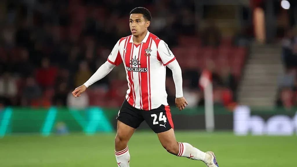 Player in Southampton kit during a match