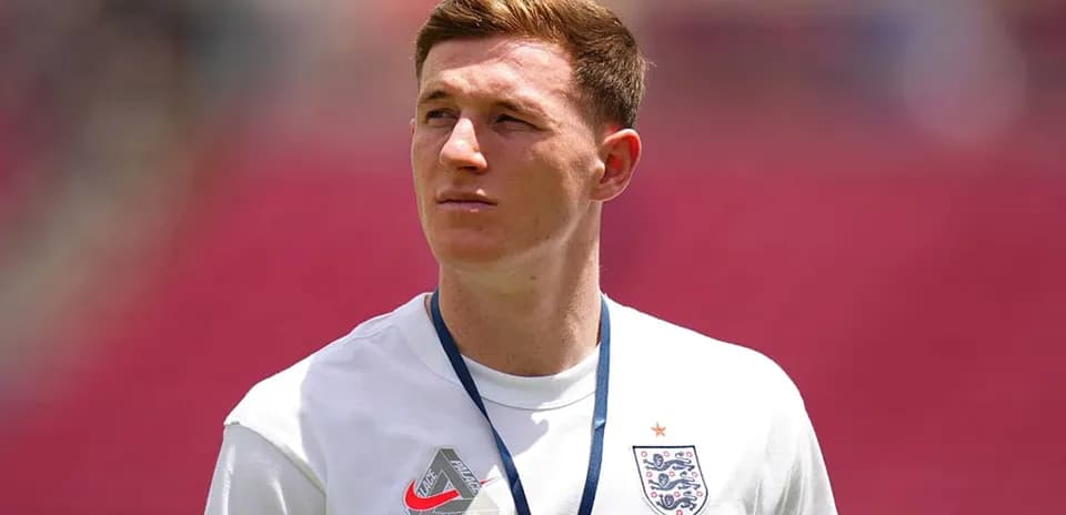 Player in England team shirt at stadium