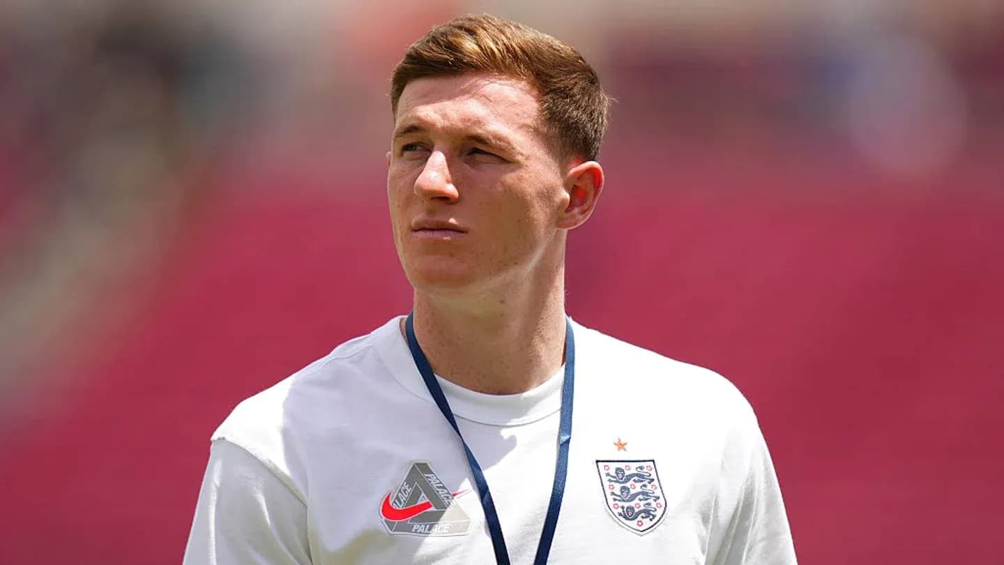 Player in England team shirt at stadium