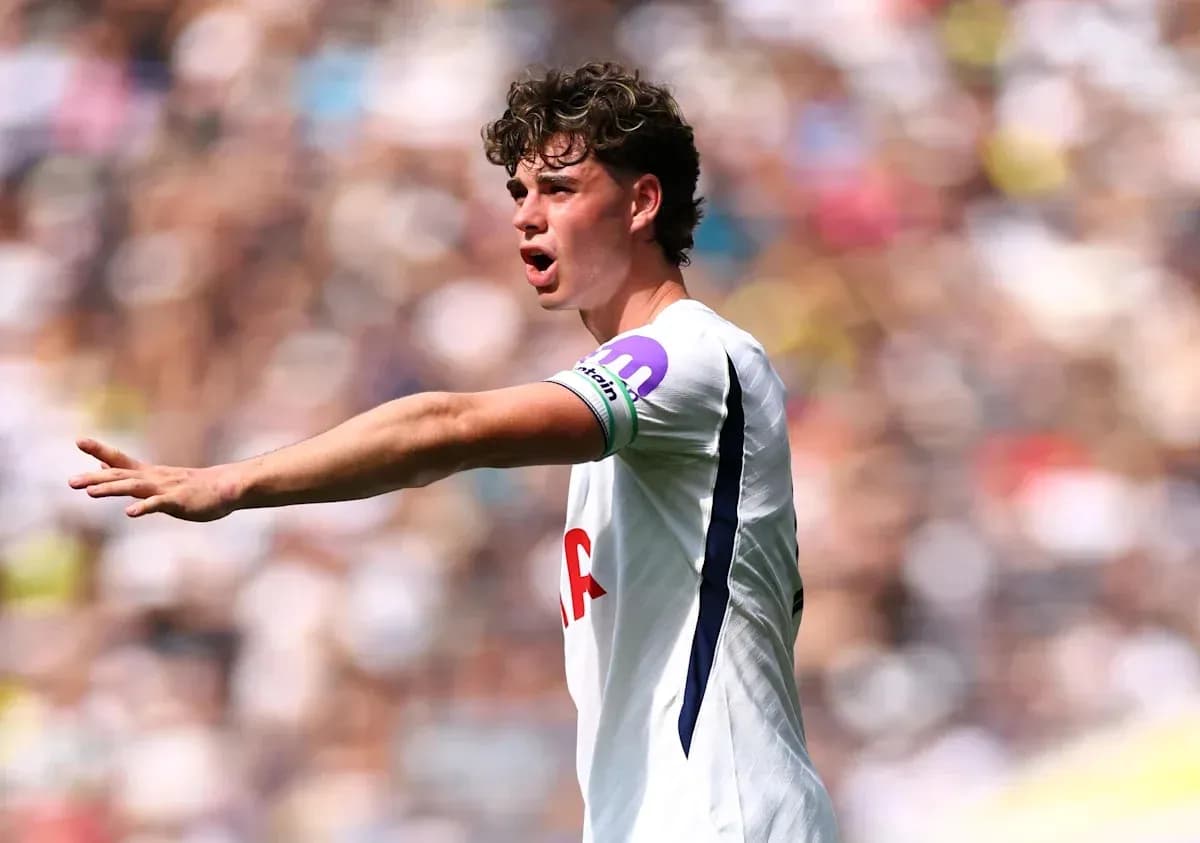 Player gesturing on field during match