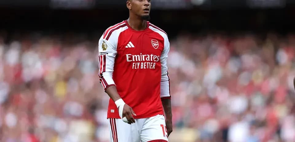 Arsenal player on the pitch during a match