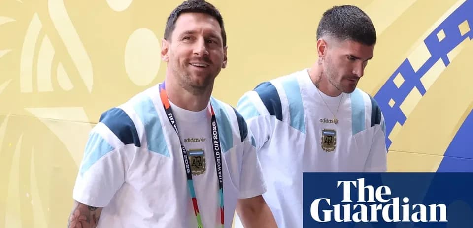Lionel Messi and teammate entering venue for event