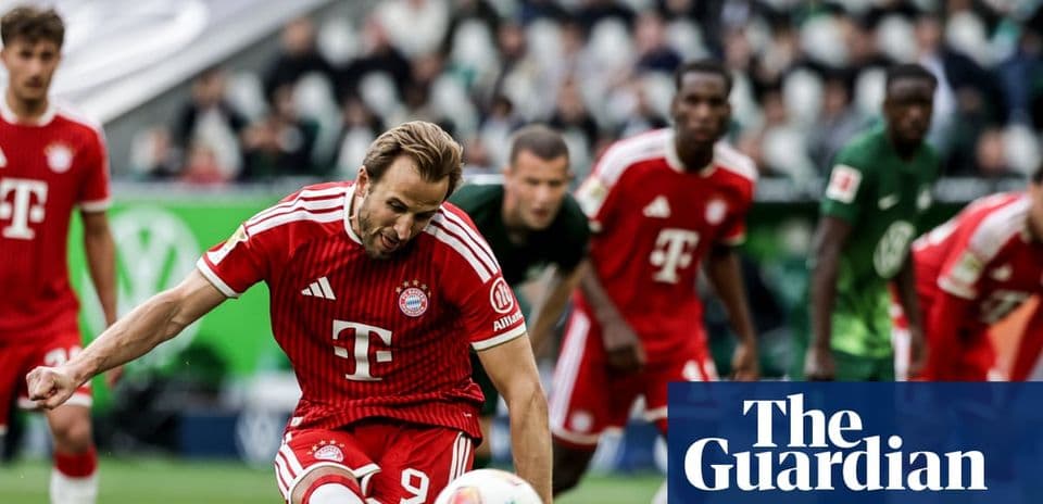 Player kicking ball during penalty kick for Bayern Munich