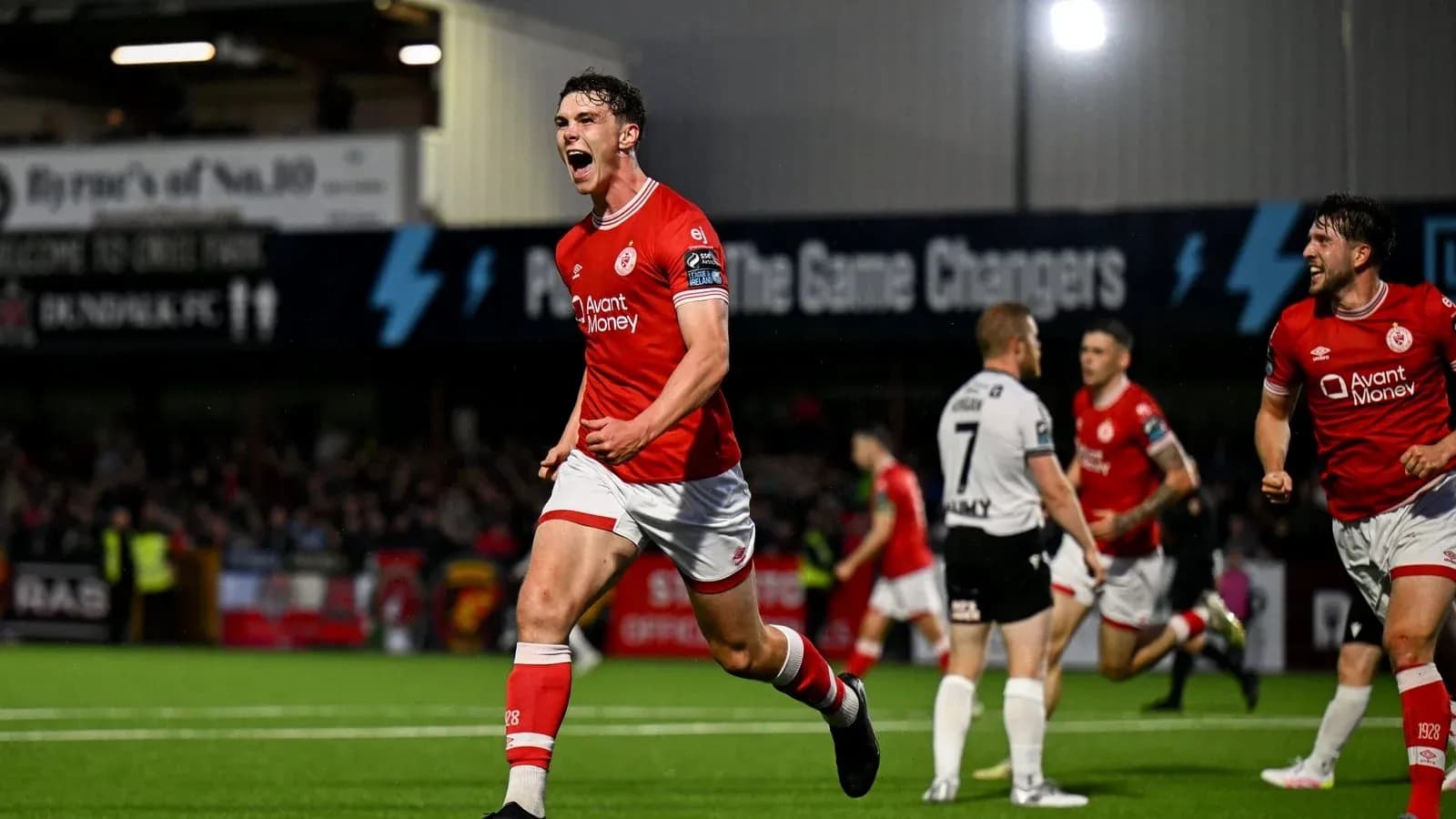 Player celebrating after scoring during a match
